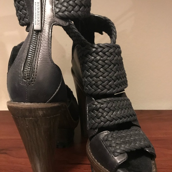 Burberry Braided Strap Platform Sandals - Picture 2 of 7